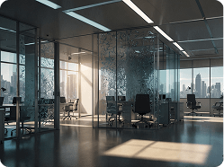 Get a bulk quote for pattern glass used in private office spaces and modern commercial interiors
